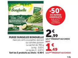 Bi1 BONDUELLE Puree surgelee offre