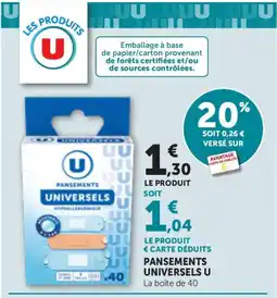 Bi1 U Pansements universels offre