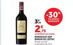 Bi1 BARON DELESTAC Bordeaux aop offre