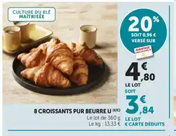 Bi1 U 8 croissants pur beurre offre