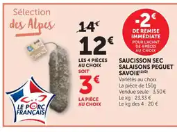 Bi1 Saucisson sec salaisons peguet savoie offre