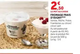 Bi1 Fromage frais d'isigny offre