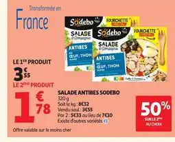 Auchan SODEBO Salade antibes offre