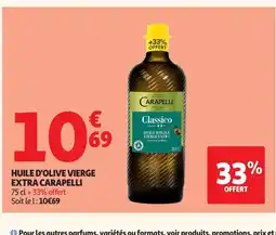 Auchan CARAPELLI Huile d'olive vierge extra offre
