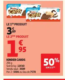 Auchan KINDER Cards offre