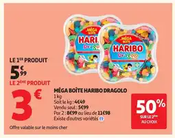 Auchan HARIBO DRAGOLO Méga boîte offre