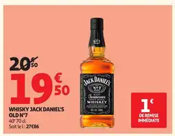 Auchan JACK DANIEL'S OLD N°7 Whisky offre