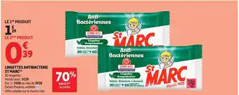 Auchan ST MARC Lingettes antibacterie offre