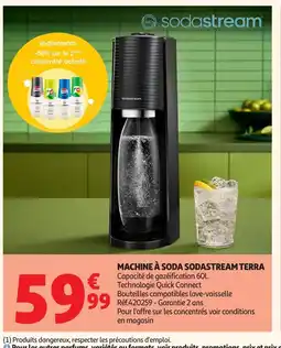 Auchan SODASTREAM Machine à soda terra offre
