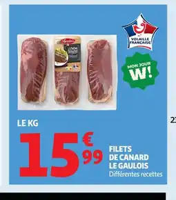Auchan LE GAULOIS Filets de canard offre