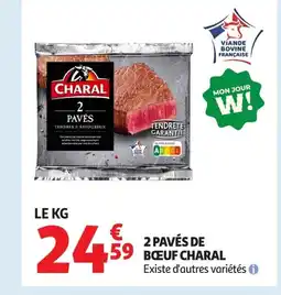 Auchan CHARAL 2 pavés de boeuf offre