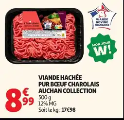 Auchan AUCHAN COLLECTION Viande hachée pur boeuf charolais offre
