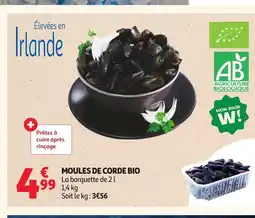 Auchan Moules de corde bio offre