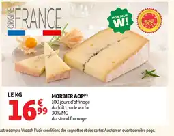 Auchan Morbier aop offre