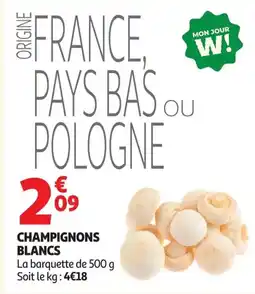 Auchan Champignons blancs offre