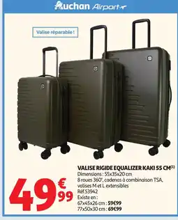 Auchan Valise rigide equalizer kaki offre