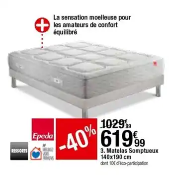 Matelas Somptueux 140x190 cm