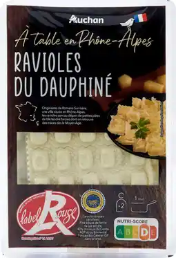 Auchan Auchan a table en france ravioles du dauphiné label rouge auchan à table en france offre