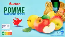 Auchan Auchan gourdes purée pomme sans sucres ajoutés auchan offre
