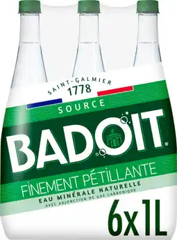 Auchan Badoit badoit eau minérale gazeuse verte offre