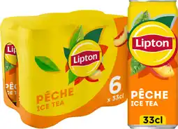 Auchan Lipton lipton pêche canettes offre