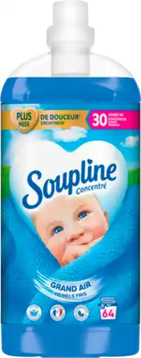 Auchan Soupline adoucissant 3d grand air soupline offre