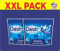 Auchan Dash lessive capsule détergent 2 en 1 envolée d'air dash offre