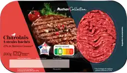 Auchan Mmm 4 steaks hachés charolais auchan collection offre
