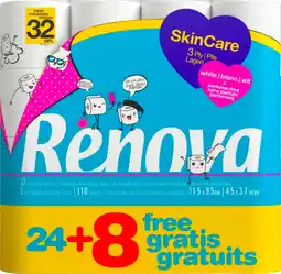 Auchan Supermarché Renova papier toilette skin renova offre
