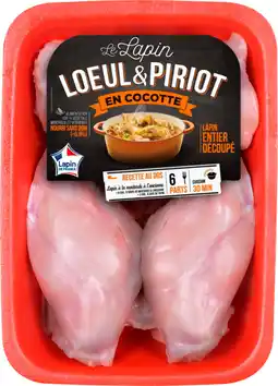 Auchan Supermarché Loeul et piriot lapin entier découpé loeul & piriot offre