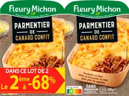 Auchan Supermarché Fleury michon parmentier de canard fleury michon offre