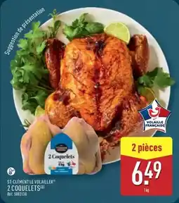 ALDI St clement le volailler 2 coquelets offre