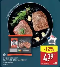 ALDI Boucherie st-clément - 2 pavés de bœuf marinés offre
