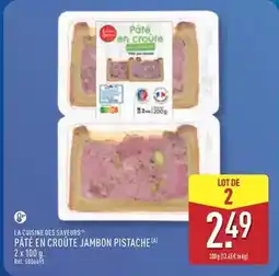 ALDI Pâté en croûte jambon pistache offre