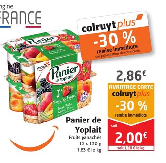 Colruyt Panier de Yoplait offre
