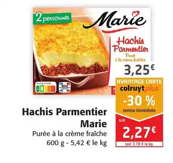 Colruyt Hachis Parmentier Marie offre
