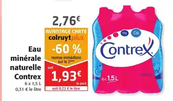 Colruyt Eau minérale naturelle Contrex offre