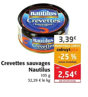 Crevettes sauvages Nautilus
