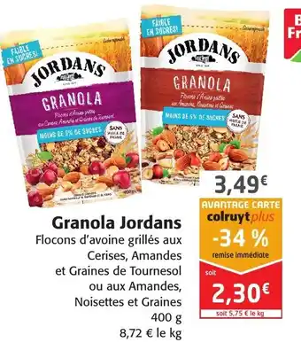Colruyt Granola Jordans offre