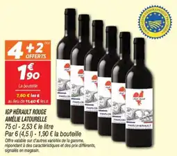 Netto Igp hérault rouge amélie latourelle offre