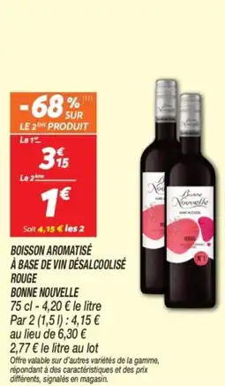 Netto Boisson aromatisé à base de vin désalcoolisé rouge bonne nouvelle offre