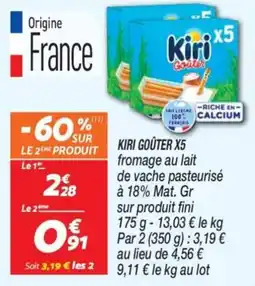 Netto Kiri goûter x5 offre