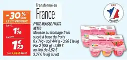 Netto P'tite mousse fruits netto offre