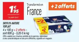 Netto Skyr 0% nature yoplait offre