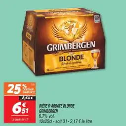 Netto Bière d'abbaye blonde grimbergen offre