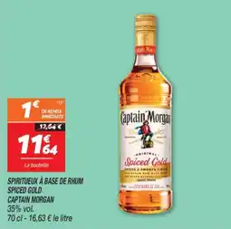 Netto Spiritueux à base de rhum spiced gold captain morgan offre