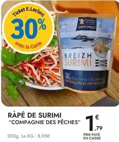 E.Leclerc E.leclerc - râpé de surimi offre