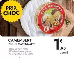 E.Leclerc Bons mayennais - camembert offre