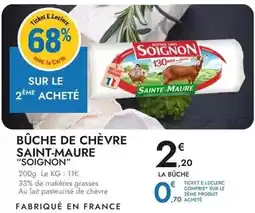 E.Leclerc Soignon - bûche de chèvre saint-maure offre
