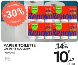 E.Leclerc Renova - papier toilette lot de 48 rouleaux offre